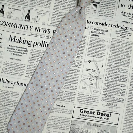 エルメネジルドゼニア Ermenegildo Zegna 微光沢 ネクタイ イタリア製 コットン シルク パターン柄 ミックス R-005741