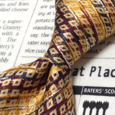 ミッソーニ MISSONI 良品 微光沢 ネクタイ 日本製 シルク100% 斜めストライプ レジメンタル ミックス Y-006232
