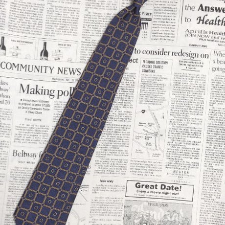 ブルックスブラザーズ BROOKS BROTHERS 良品 微光沢 ネクタイ アメリカ製 シルク100% パターン柄 ミックス T-005918