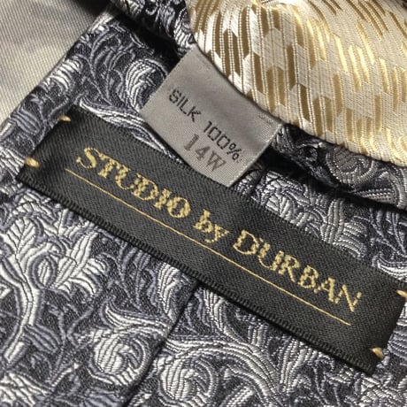 DURBAN スタジオ バイ ダーバン STUDIO by DURBAN 良品 微光沢 ネクタイ 日本製 シルク100% 花柄 ミックス F-008671