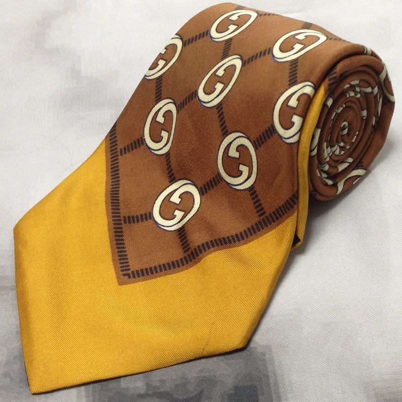 グッチ GUCCI クリーニング済 微光沢 ネクタイ イタリア製 グッチ GUCCI クリーニング済 微光沢 ネクタイ イタリア製