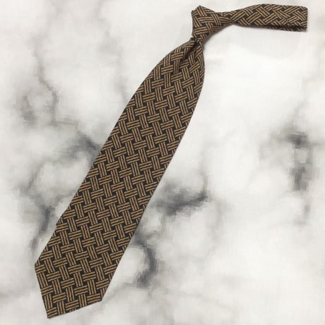 ジョルジオアルマーニ GIORGIO ARMANI 美品 微光沢 ネクタイ イタリア製 シルク100% パターン柄 ミックス U-007934