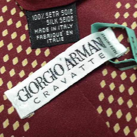 ジョルジオアルマーニ GIORGIO ARMANI 美品 クリーニング済 微光沢 ネクタイ イタリア製 シルク100% 斜めストライプ レジメンタル ミックス V-006002
