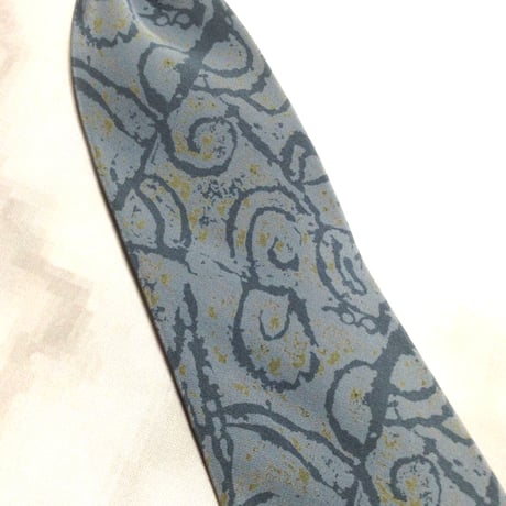 ニノセルッティ NINO CERRUTI 美品 微光沢 ネクタイ シルク100% 総柄 青系 ブルー系 U-009359