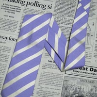 パーフェクトスーツファクトリー PSFA P.S.FA 美品 未使用品 微光沢 ネクタイ シルク100% 斜めストライプ レジメンタル 青系 ブルー系 H-004972