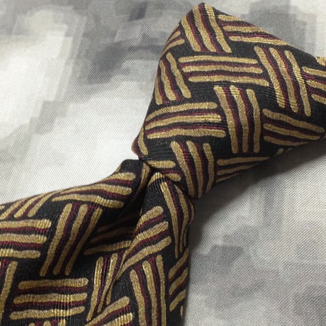 ジョルジオアルマーニ GIORGIO ARMANI 美品 微光沢 ネクタイ イタリア製 シルク100% パターン柄 ミックス U-007934