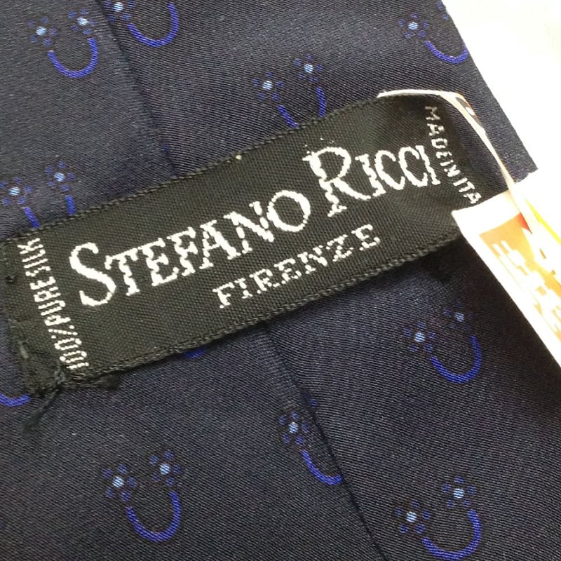 ステファノリッチ STEFANO RICCI 微光沢 ネクタイ イタリア製 シルク 