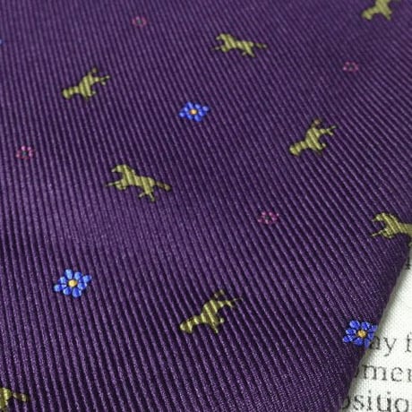 アクアスキュータム Aquascutum 微光沢 ネクタイ アスコット タイ シルク100% 馬 ホース 動物 アニマル ミックス Y-006240