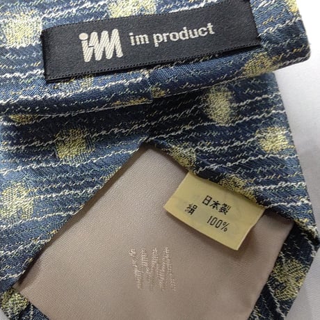 イッセイ ミヤケ ISSEY MIYAKE im 微光沢 ネクタイ 日本製 シルク100% パターン柄 ミックス I-008905