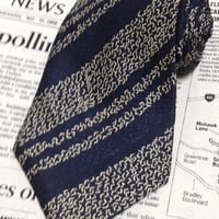 ダンヒル dunhill 良品 微光沢 ネクタイ イタリア製 シルク100% 斜めストライプ レジメンタル ミックス U-005961