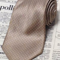 ブリオーニ Brioni クリーニング済 微光沢 ネクタイ イタリア製 シルク100% パターン柄 ミックス W-006063