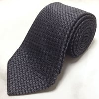 バナナリパブリック Banana Republic バナリパ 良品 微光沢 ネクタイ パターン柄 黒系 ブラック系 V-009370