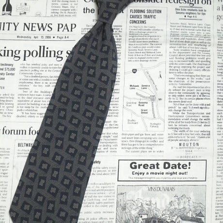 アルマーニ コレツィオーニ Armani Collezioni コレッツィオーニ 美品 ネクタイ イタリア製 シルク100% パターン柄 グレー系 H-005009