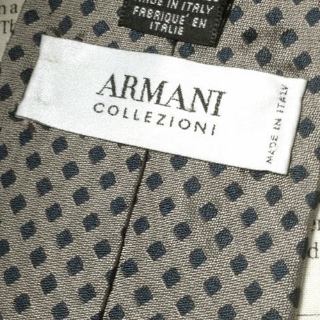 アルマーニ コレツィオーニ Armani Collezioni コレッツィオーニ 美品 微光沢 ネクタイ イタリア製 シルク100% ブロックドット柄 ミックス Z-006293