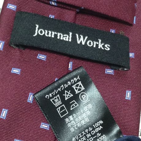ジャーナルワークス JOURNAL WORKS 微光沢 ネクタイ ポリエステル100% パターン柄 ミックス W-006071