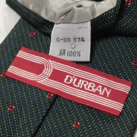 DURBAN 微光沢 ネクタイ イタリア生地 日本製 シルク100% パターン柄 ミックス W-008096