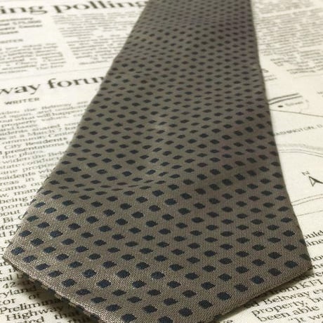 アルマーニ コレツィオーニ Armani Collezioni コレッツィオーニ 美品 微光沢 ネクタイ イタリア製 シルク100% ブロックドット柄 ミックス Z-006293