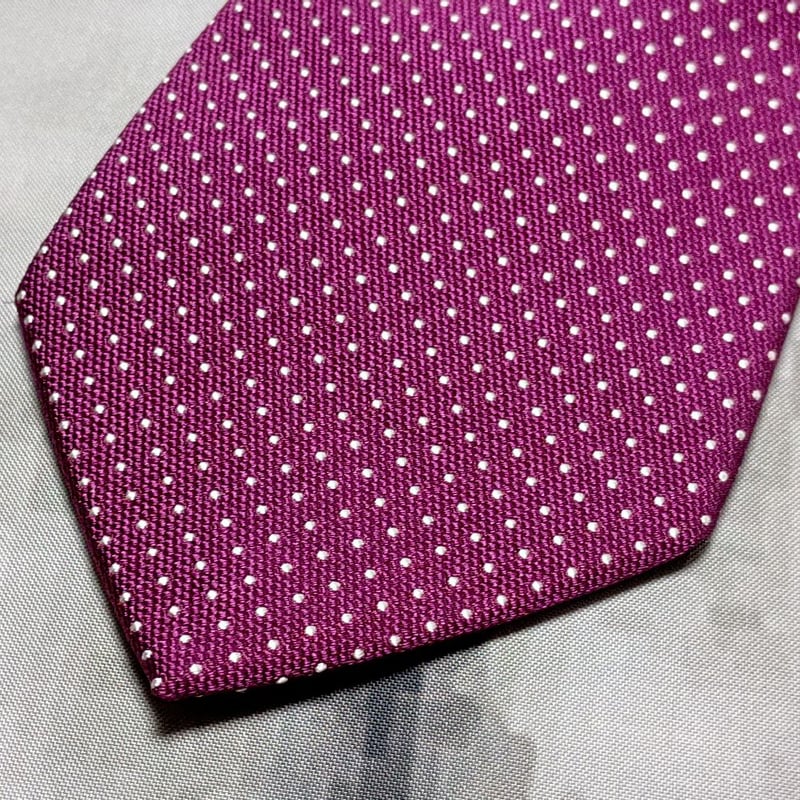 ステファノ ビジ STEFANO BIGI 良品 微光沢 ネクタイ 水玉 ステファノ ビジ STEFANO BIGI 良品 微光沢 ネクタイ シルク100