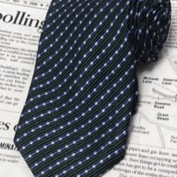 ジョルジオアルマーニ GIORGIO ARMANI 美品 微光沢 ネクタイ イタリア製 シルク コットン 斜めストライプ レジメンタル ミックス V-006004