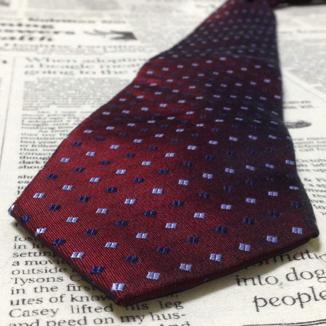 ダーバン DURBAN ネクタイ 紫と赤の柄 - ネクタイ