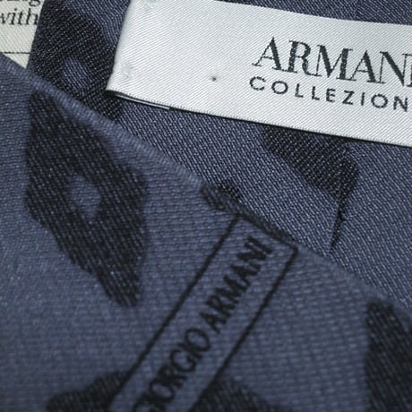 アルマーニ コレツィオーニ Armani Collezioni コレッツィオーニ 微光沢 ネクタイ イタリア製 シルク100% パターン柄 グレー系 H-005007