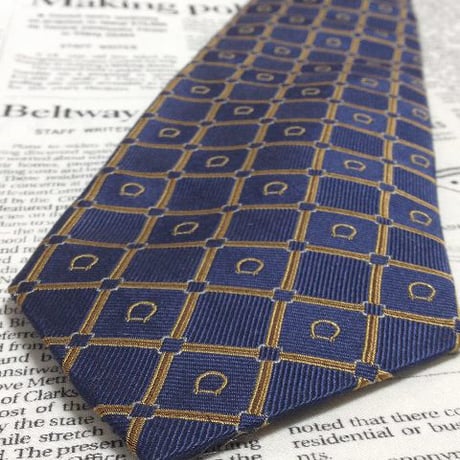 ブルックスブラザーズ BROOKS BROTHERS 良品 微光沢 ネクタイ アメリカ製 シルク100% パターン柄 ミックス T-005918
