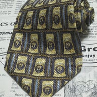 エルメネジルドゼニア Ermenegildo Zegna 美品 未使用品 微光沢 ネクタイ イタリア製 シルク100% パターン柄 ミックス D-004613