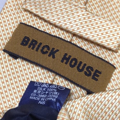 ブリックハウス BRICK HOUSE 良品 微光沢 ネクタイ シルク100% パターン柄 ミックス A-008359