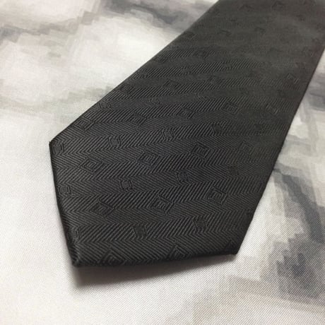 シンプルフレーズクラバット SIMPLE PHRASE CRAVAT 美品 未使用品 微光沢 ネクタイ パターン柄 C-008534