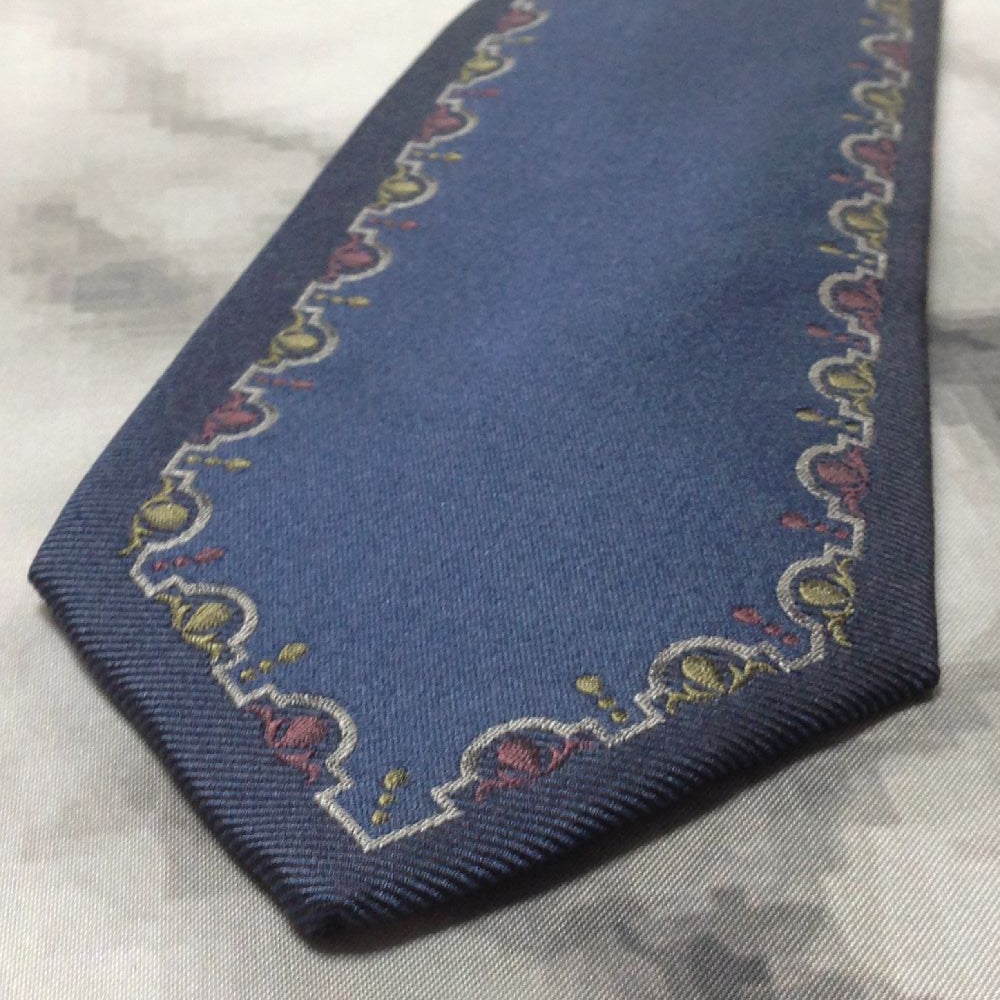 ドミニクフランス Dominique France 美品 微光沢 ネクタイ シルク100