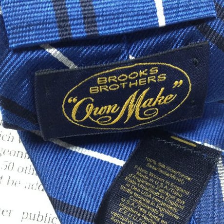 ブルックスブラザーズ BROOKS BROTHERS 良品 微光沢 ネクタイ アメリカ製 シルク100% 斜めストライプ レジメンタル ミックス V-006025