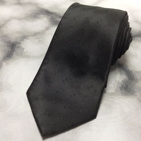 シンプルフレーズクラバット SIMPLE PHRASE CRAVAT 美品 未使用品 微光沢 ネクタイ パターン柄 C-008534