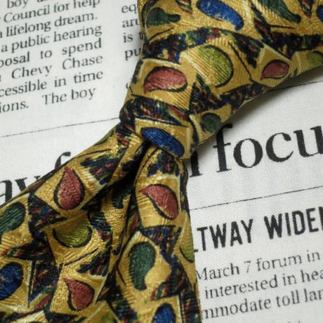 エルメネジルドゼニア Ermenegildo Zegna 良品 微光沢 ネクタイ イタリア製 シルク100% パターン柄 ミックス K-005353