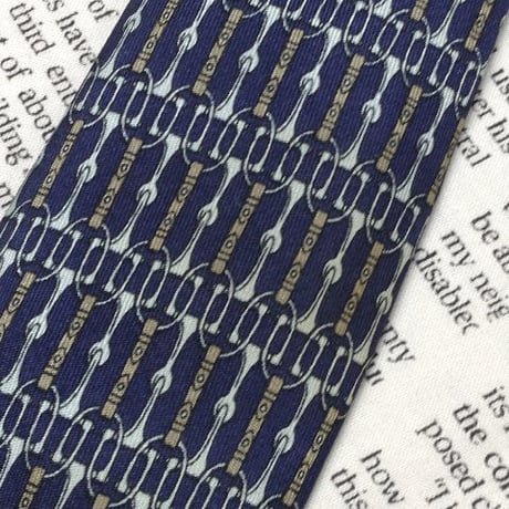 エルメス HERMES 微光沢 ネクタイ フランス製 シルク100% パターン柄 ミックス Z-006249