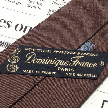 ドミニクフランス DominiqueFrance 微光沢 ネクタイ フランス製 シルク パターン柄 ミックス V-006029