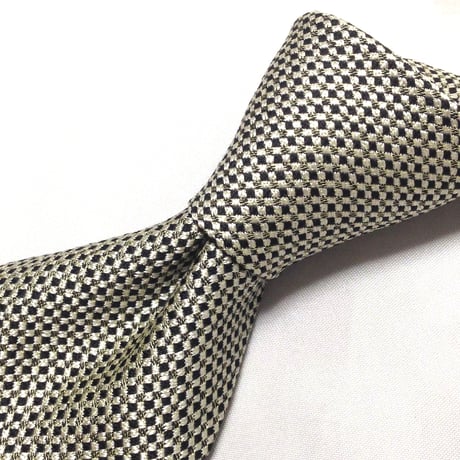 ジュンメン JUN MEN 良品 微光沢 ネクタイ シルク100% パターン柄 T-009296