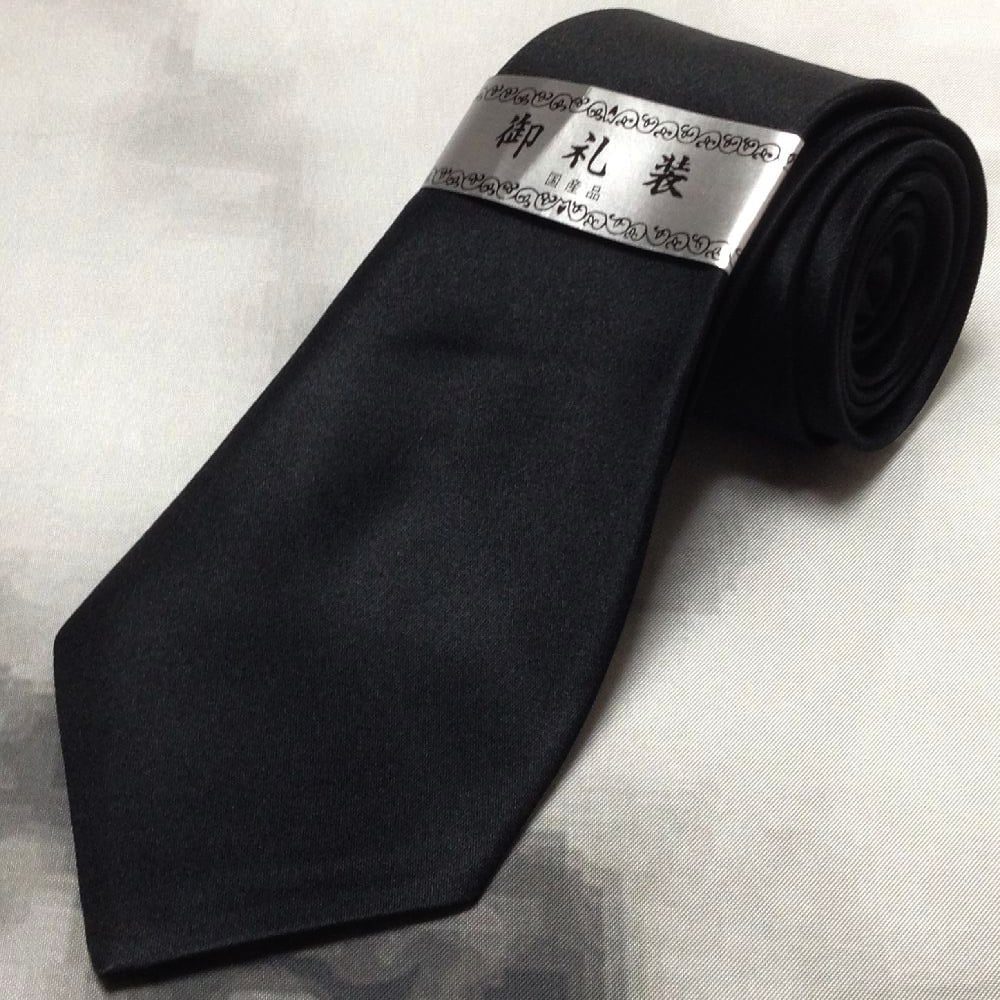 美品 未使用品 微光沢 ネクタイ 日本製 ポリエステル100% 無地