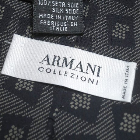 アルマーニ コレツィオーニ Armani Collezioni コレッツィオーニ 美品 ネクタイ イタリア製 シルク100% パターン柄 グレー系 H-005009