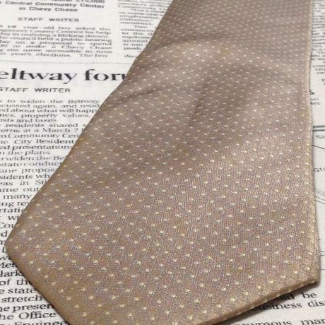 ブリオーニ Brioni クリーニング済 微光沢 ネクタイ イタリア製 シルク100% パターン柄 ミックス W-006063