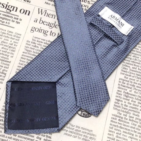 アルマーニコレツィオーニ Armani Collezioni 美品 微光沢 ネクタイ イタリア製 シルク100% パターン柄 ミックス I-006910
