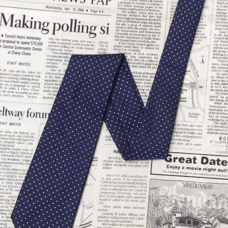 シンプルフレーズクラバット SIMPLE PHRASE CRAVAT 良品 微光沢 ネクタイ ポリエステル100% ドット柄 ミックス V-006051
