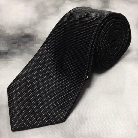 サンタバーバラ ポロ&ラケットクラブ SANTA BARBARA POLO＆RACQUET CLUB 美品 未使用品 微光沢 ネクタイ ブラック系 X-008136