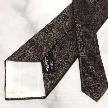 カンタスマーラ COUNTESS MARA 美品 微光沢 ネクタイ ペイズリー柄 ミックス U-009341