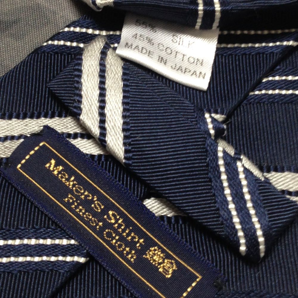 鎌倉シャツ メーカーズシャツ鎌倉 Makers Shirt 良品 微光沢 ネクタイ