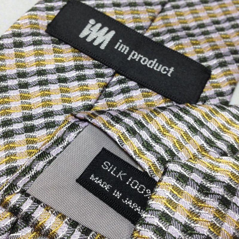 イッセイ ミヤケ im 美品 未使用品 微光沢 ネクタイ パターン柄 イッセイ ミヤケ ISSEY MIYAKE im 微光沢 ネクタイ 日本製