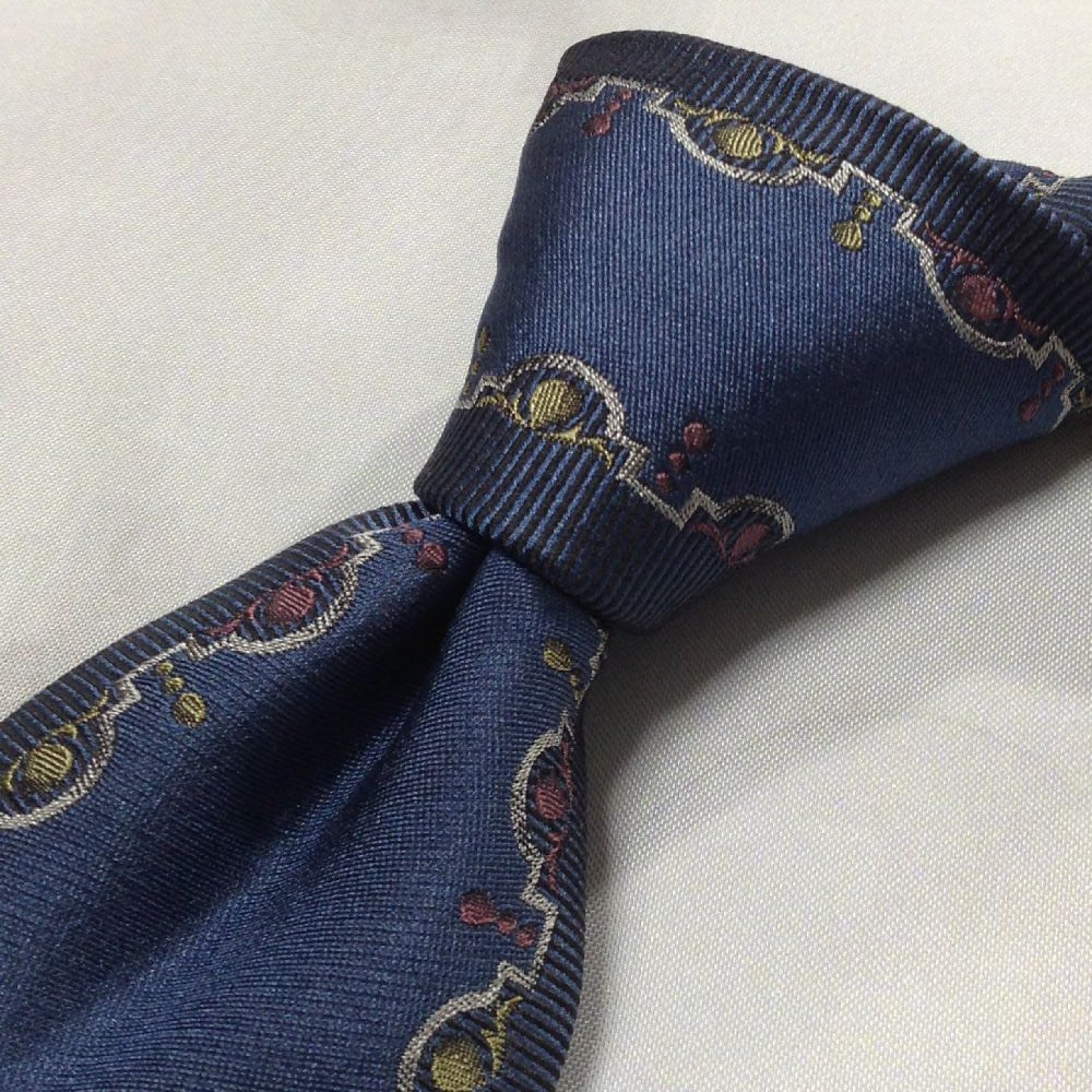 ドミニクフランス Dominique France 美品 微光沢 ネクタイ シルク100