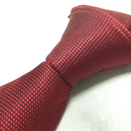 パーソンズフォーメン PERSON'S FOR MEN 微光沢 ネクタイ シルク100% ワインレッド系 赤系 V-009366
