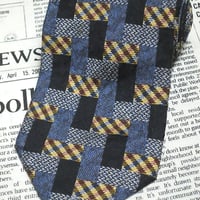 エルメネジルドゼニア Ermenegildo Zegna 良品 微光沢 ネクタイ イタリア製 シルク100% パターン柄 ミックス K-005328