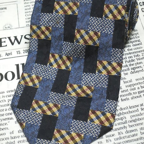 エルメネジルドゼニア Ermenegildo Zegna 良品 微光沢 ネクタイ イタリア製 シルク100% パターン柄 ミックス K-005328