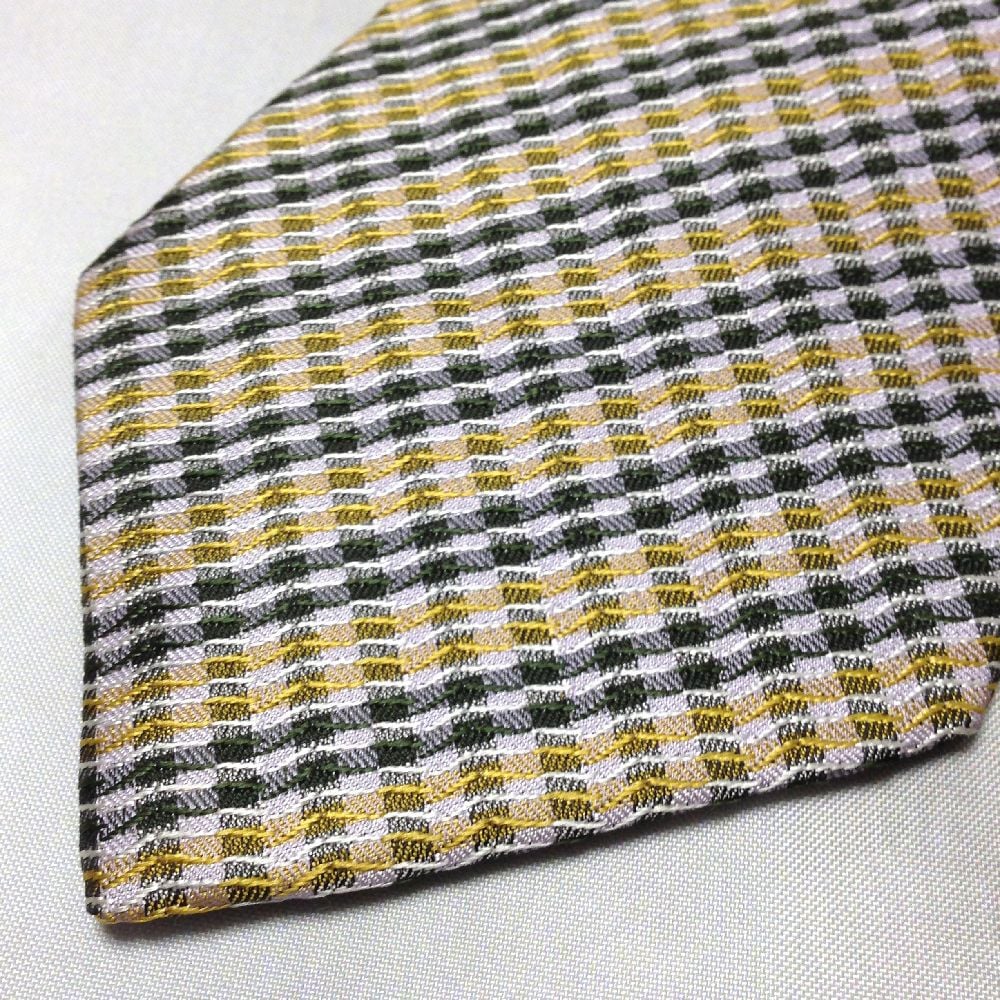 イッセイ ミヤケ im 美品 未使用品 微光沢 ネクタイ パターン柄 イッセイ ミヤケ ISSEY MIYAKE im 微光沢 ネクタイ 日本製